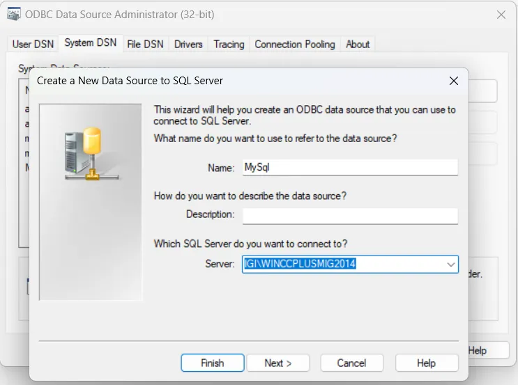 VBscript to read MSSQL Database table value in Siemens Wincc HMI