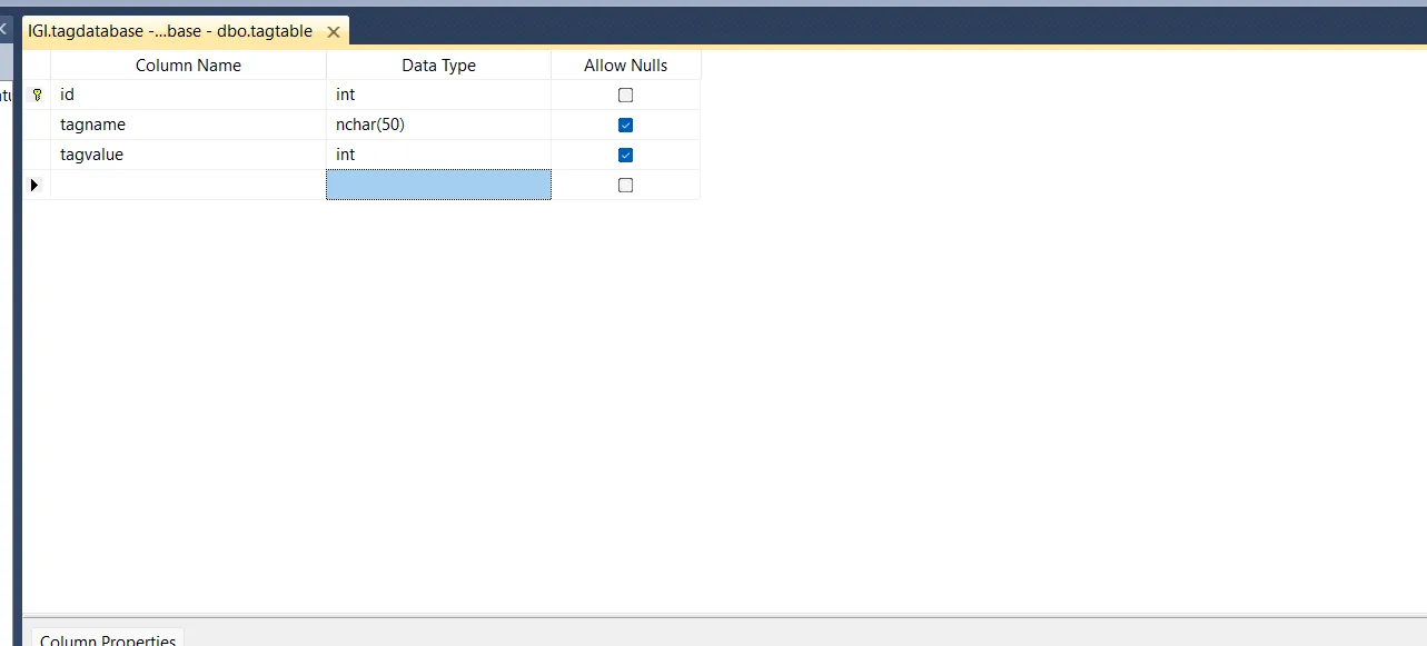 VBscript to read MSSQL Database table value in Siemens Wincc HMI