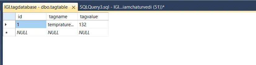 VBscript to read MSSQL Database table value in Siemens Wincc HMI