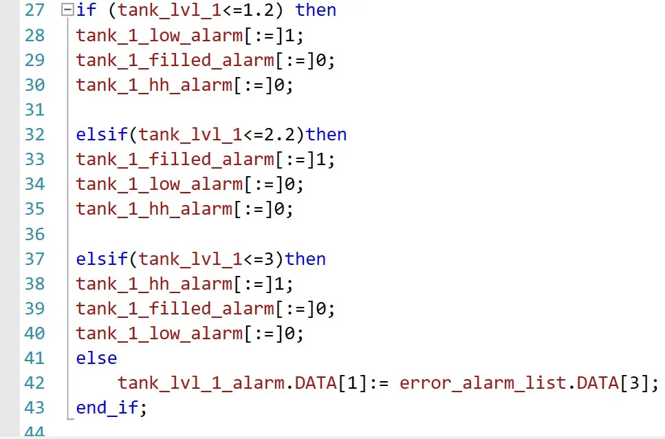 Structured Text CASE OF Statement