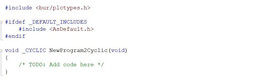 main program section of c program