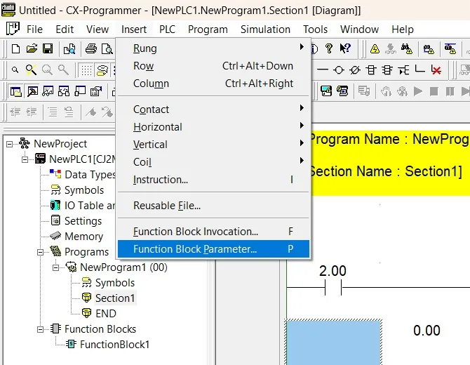 How To Create Function Blocks In OMRON CX-Programmer By Using Structure ...
