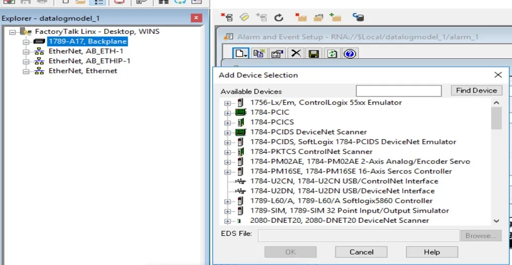 FactoryTalk View SE alarms-and-events Configuration | Real-Time HMI ...